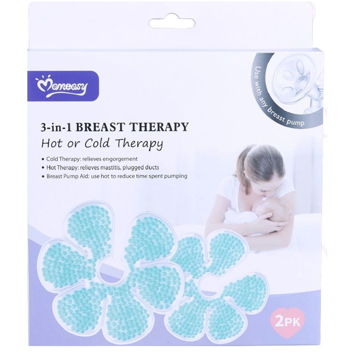 BEBESSWEET - Almohadillas Gel Para Senos De Terapia Frío Calor Lactancia