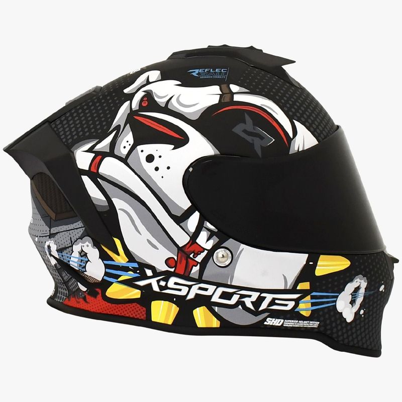 X SPORTS - CASCO MOTO X SPORTS V151 CERTIFICADO JAKOB ROJO MATE TALLA S