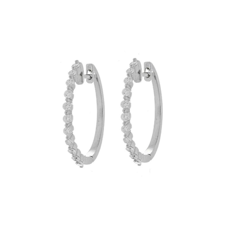 LUXURY TIME - CANDONGAS Oro Blanco Diamante
