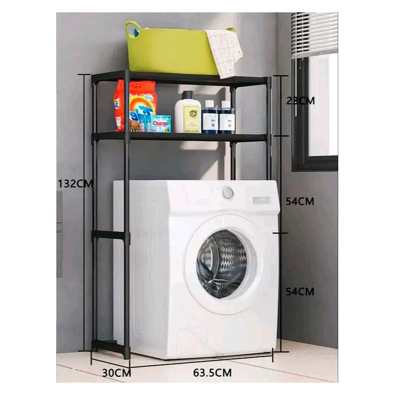 GENERICO - MUEBLE ORGANIZADOR DE BAÑO Y ESTANTE DE LAVADORA ARMABLE OMC-130