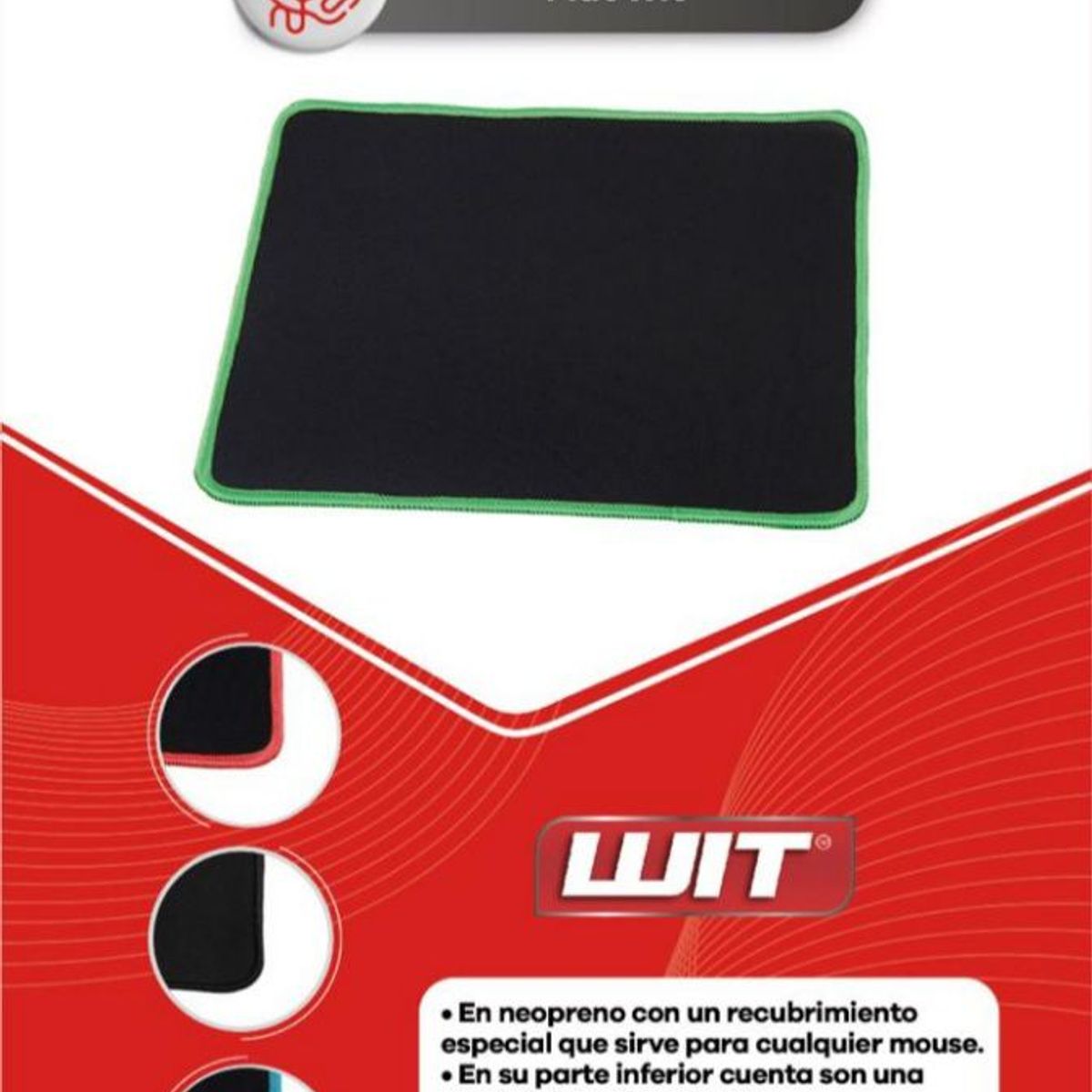 WIT - Pad Mouse Mp-1010 Wit Negro