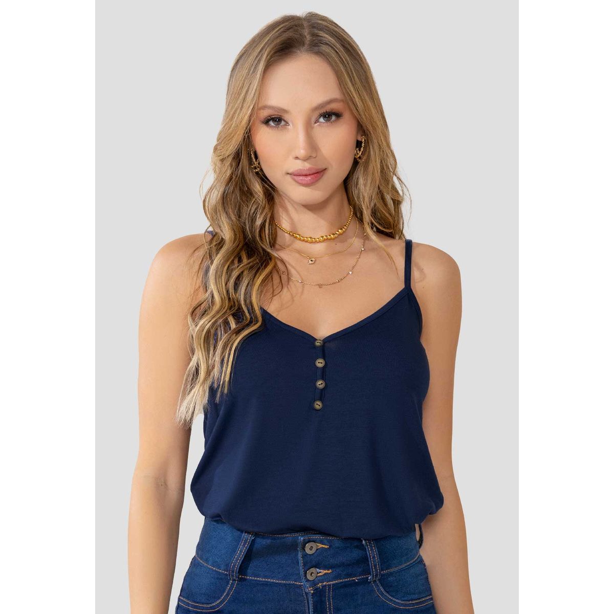 MARKETING PERSONAL - Camiseta Mujer Azul Mp 4760