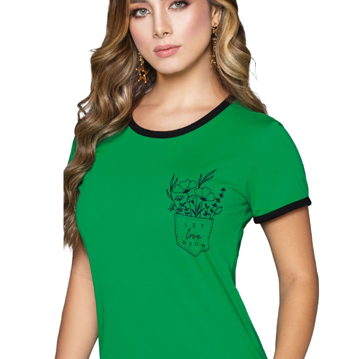 MARKETING PERSONAL - Camiseta Mujer Verde Mp 32720