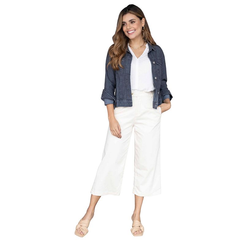 LEONISA - Pantalón bota amplia tiro alto