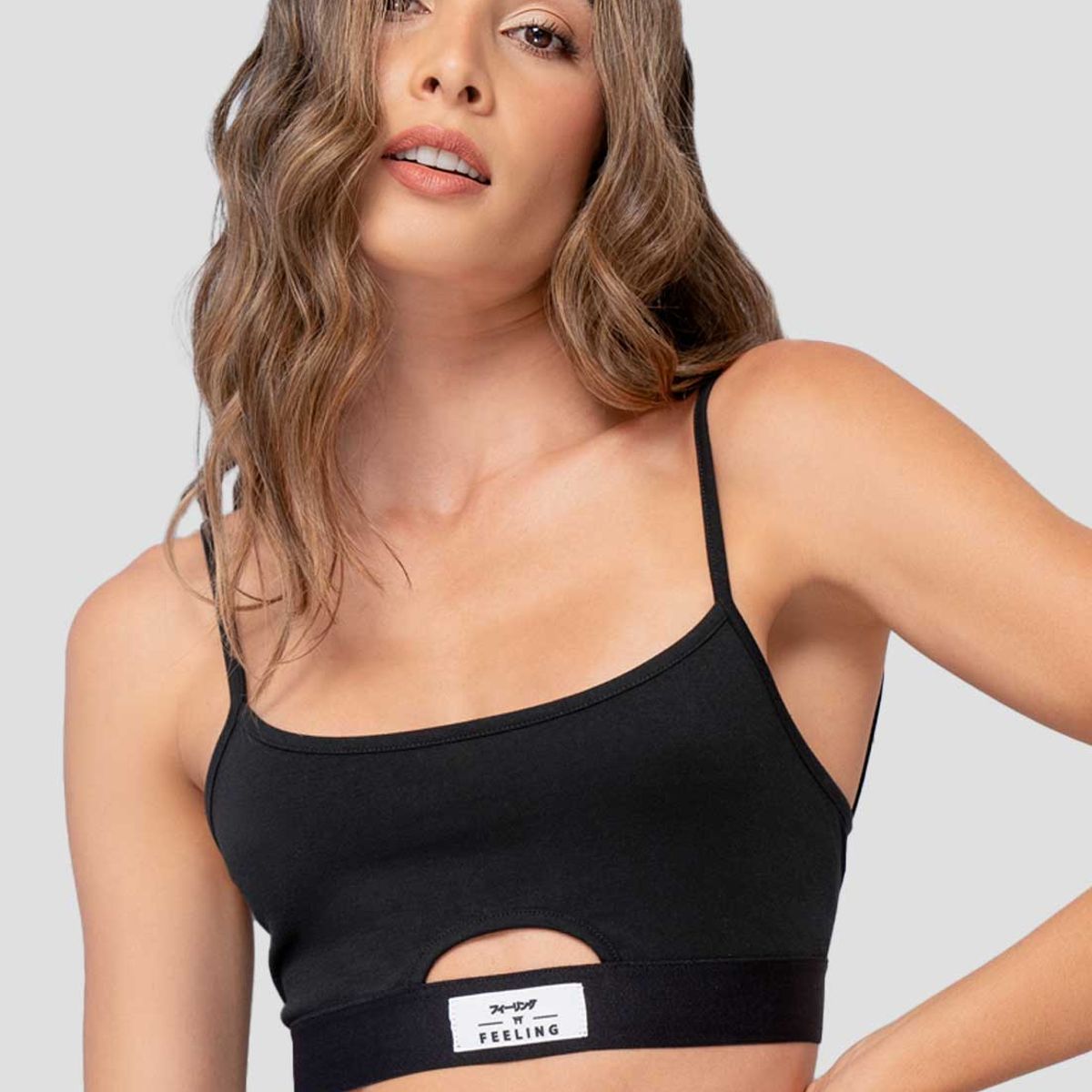 FORMAS INTIMAS - Top Mujer Negro FI 101530