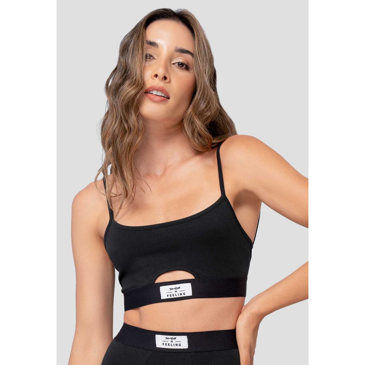 FORMAS INTIMAS - Top Mujer Negro FI 101530