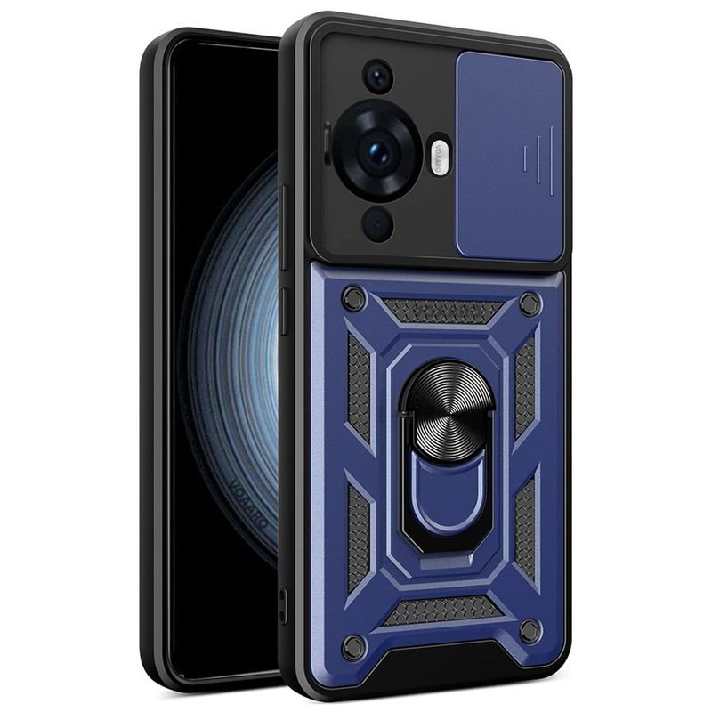 GENERICO - Funda Estuche Case Slider Compatible Con Huawei Nova 12s Azul