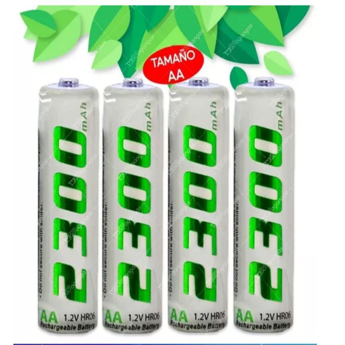 IRONBAT - 4 Pilas Baterías Aa Recargables Ironbat 2300 Mah 1.2 V