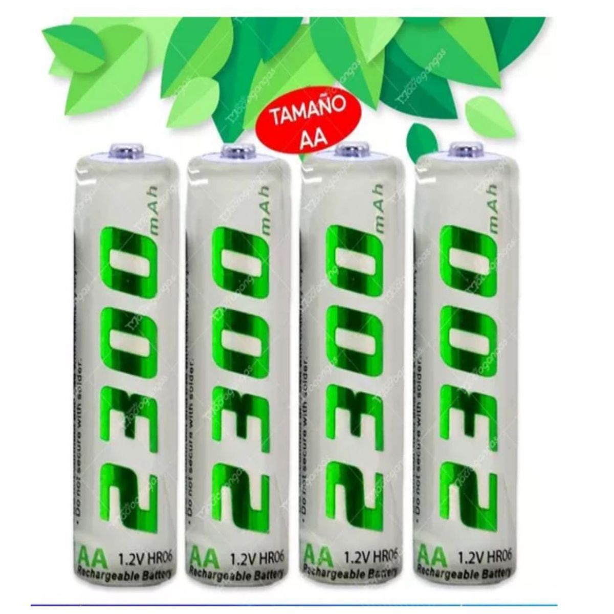 IRONBAT - 4 Pilas Baterías Aa Recargables Ironbat 2300 Mah 1.2 V