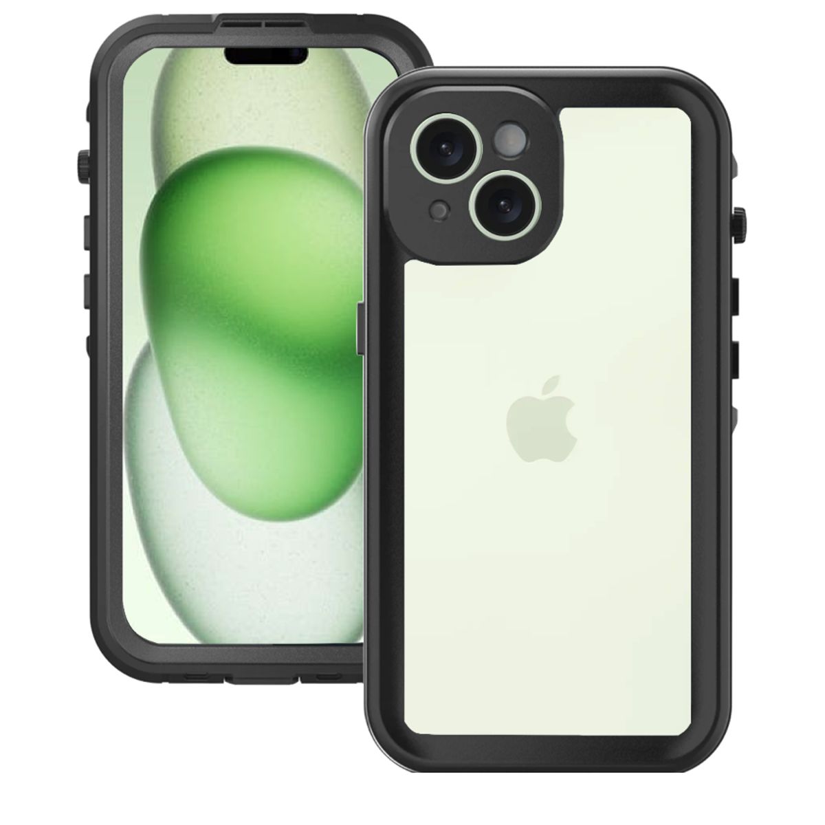 GENERICO - Estuche Sumergible Tipo Lifeproof Para iPhone 15 - Transparente