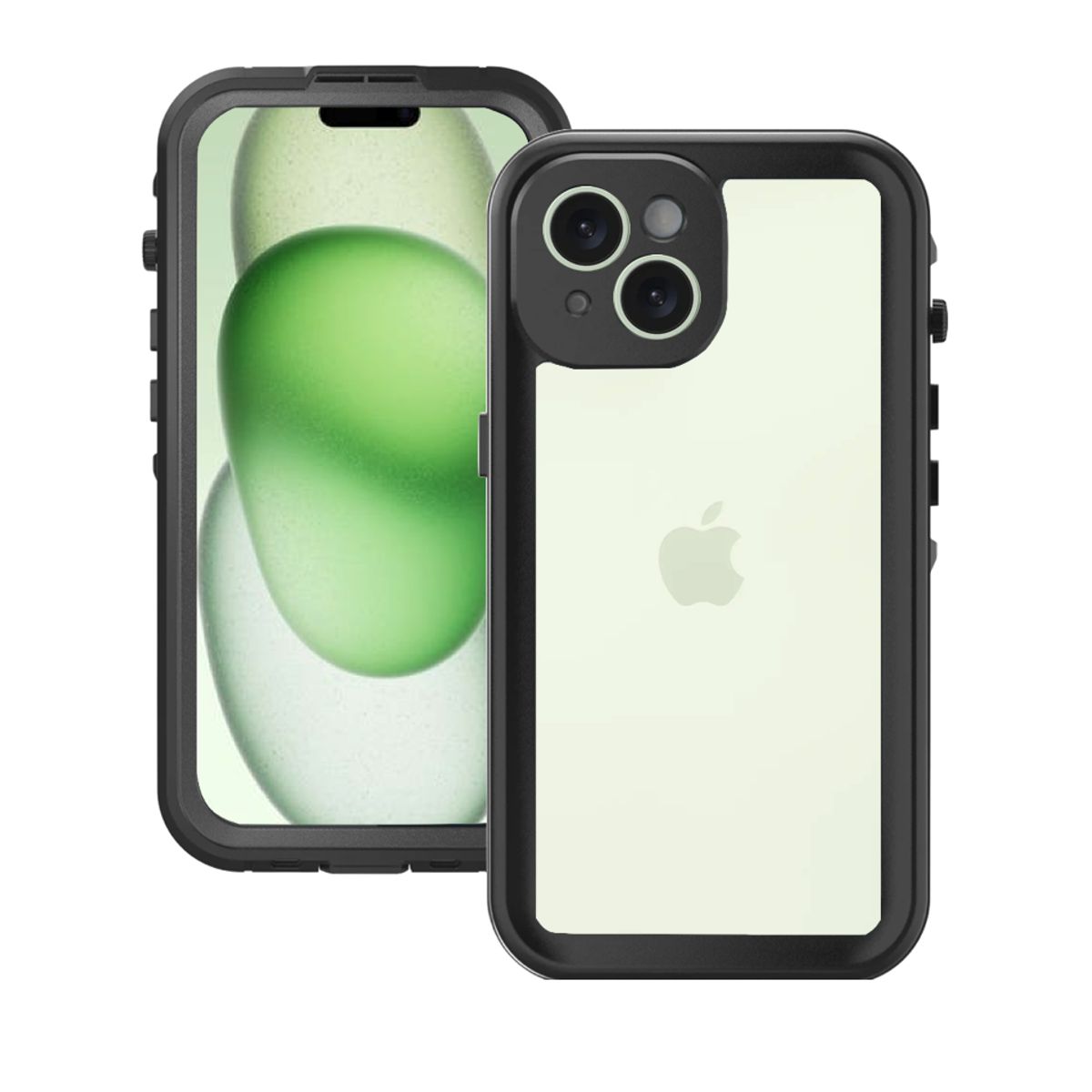 GENERICO - Estuche Sumergible Tipo Lifeproof Para iPhone 15 - Transparente