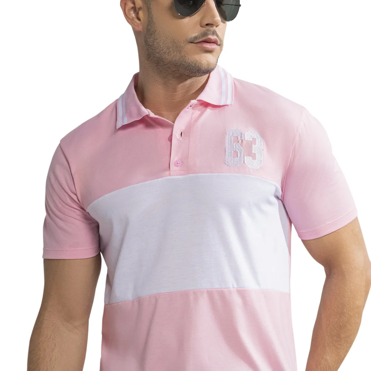 MARKETING PERSONAL - Polo Hombre Rosa Mp 390
