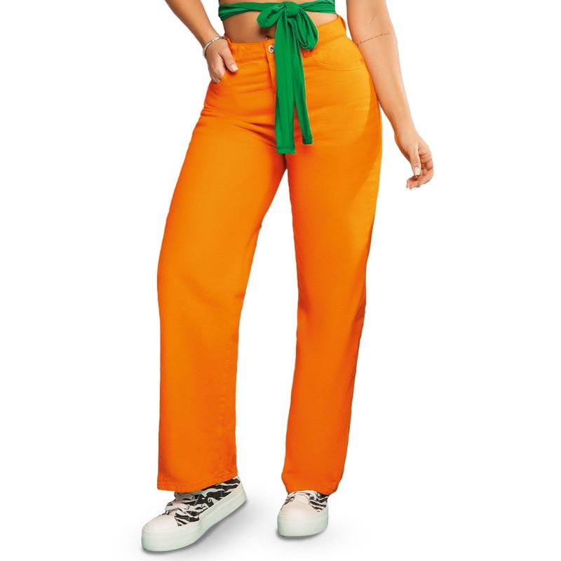 ATYPICAL - Pantalón Mujer Naranja Atypical 9645