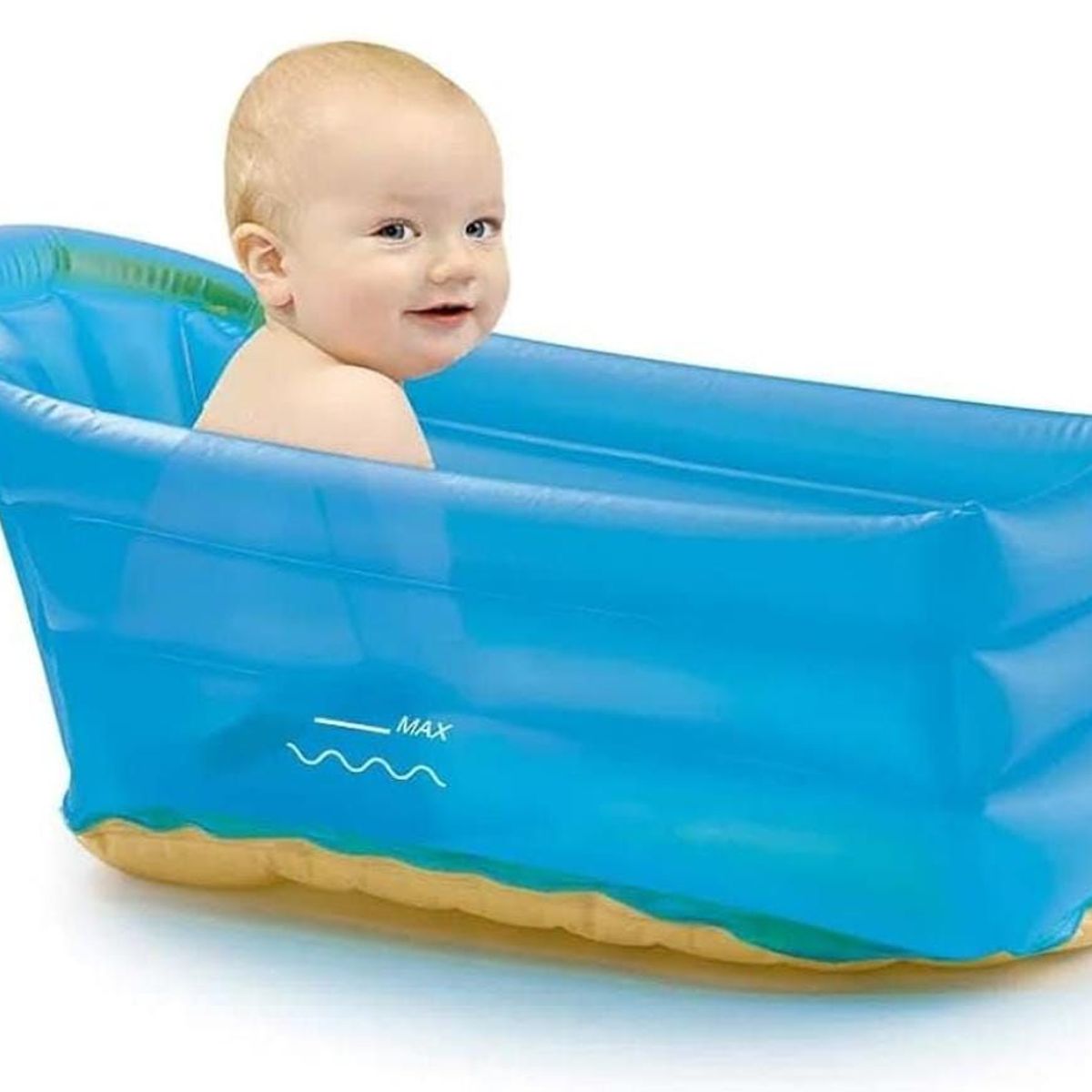 BEBESSWEET - Bañera Tina Bebe Jacuzzi Inflable Relajante Portátil 0-3 Año