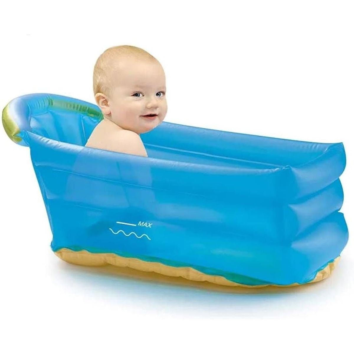 BEBESSWEET - Bañera Tina Bebe Jacuzzi Inflable Relajante Portátil 0-3 Año