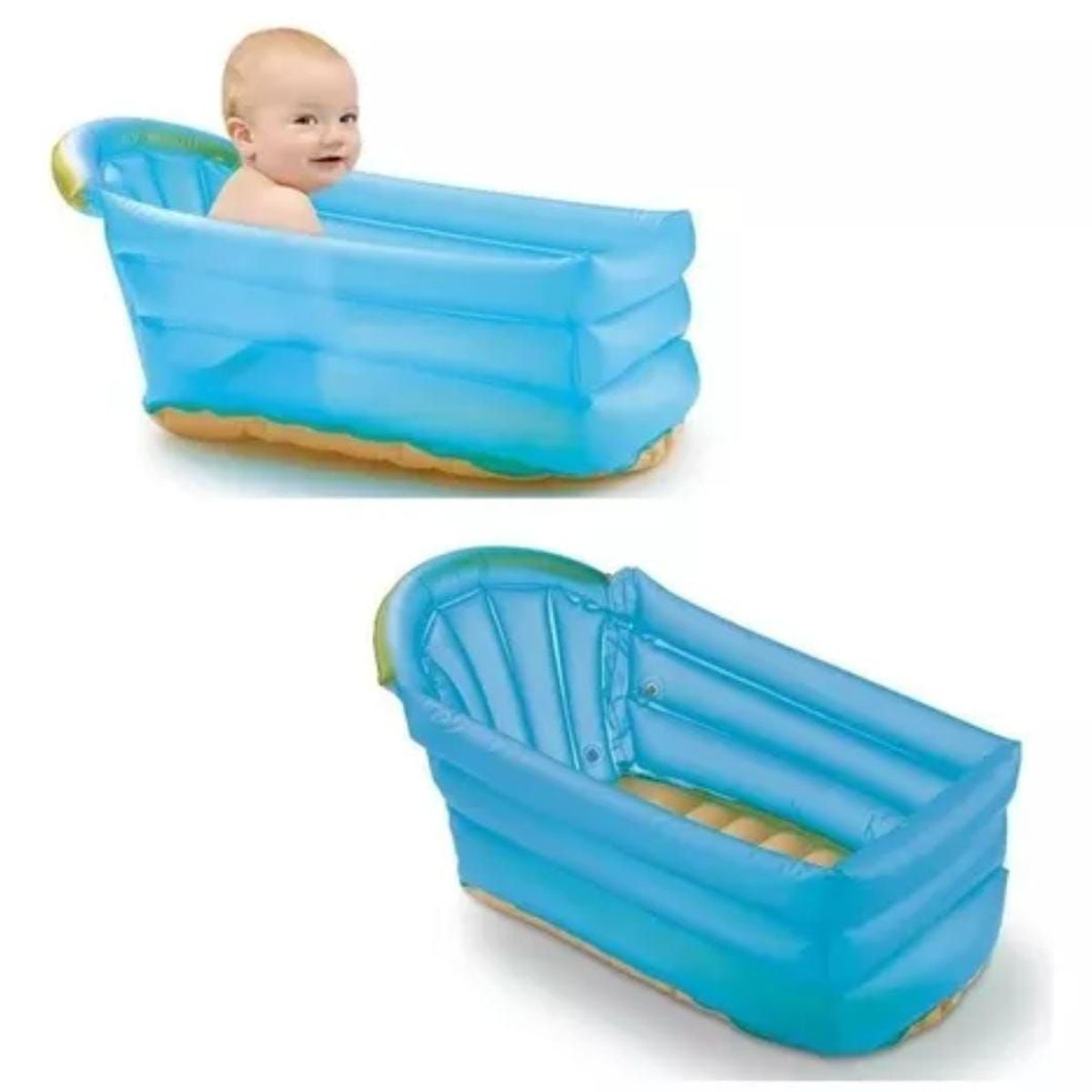 BEBESSWEET - Bañera Tina Bebe Jacuzzi Inflable Relajante Portátil 0-3 Año