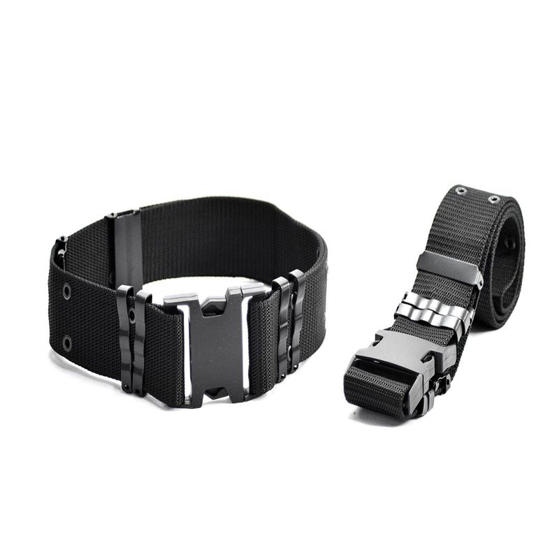 GENERICO - CINTURON REATA PARA SEGURIDAD TIPO AMERICANA COLOR NEGRO
