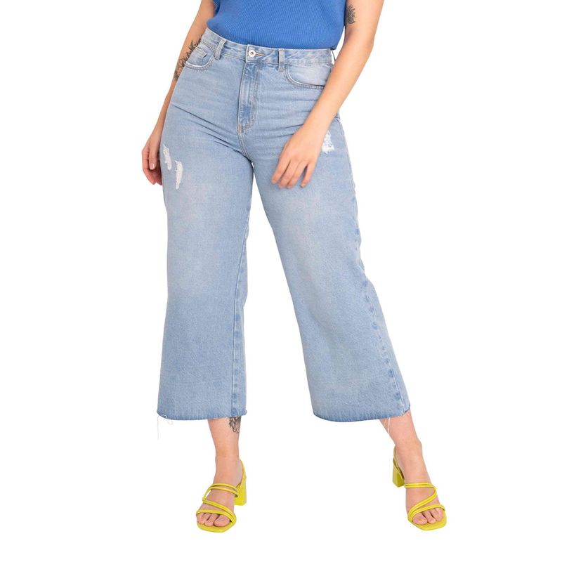 LEONISA - Jean wide leg tiro alto