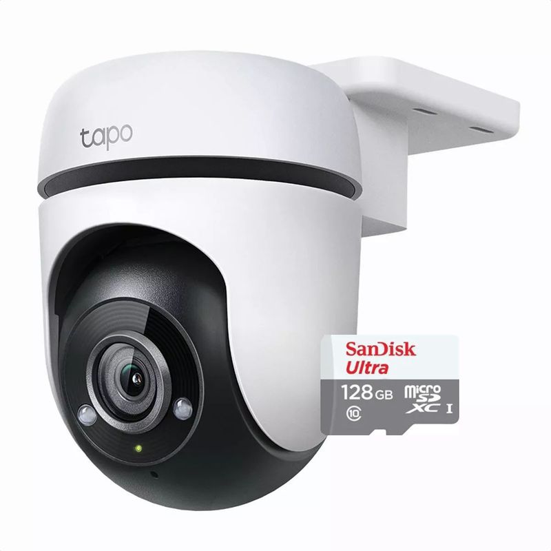 TP LINK - Cámara IP Wifi Exterior Full HD, Tp-link Tapo C500 + 128 GB