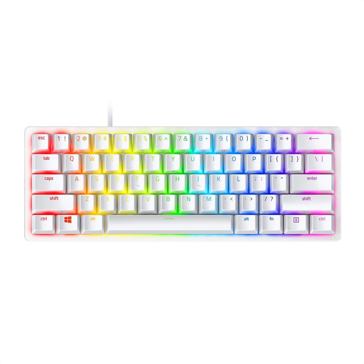 RAZER - Razer Huntsman Mini Teclado Gamer 60 Chroma RGB ING Wht