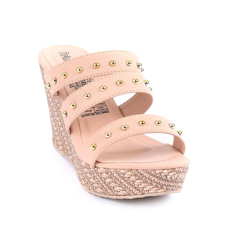 PRICE SHOES - Price shoes Plataforma Moda Casual Mujeres 182LA422NUDE