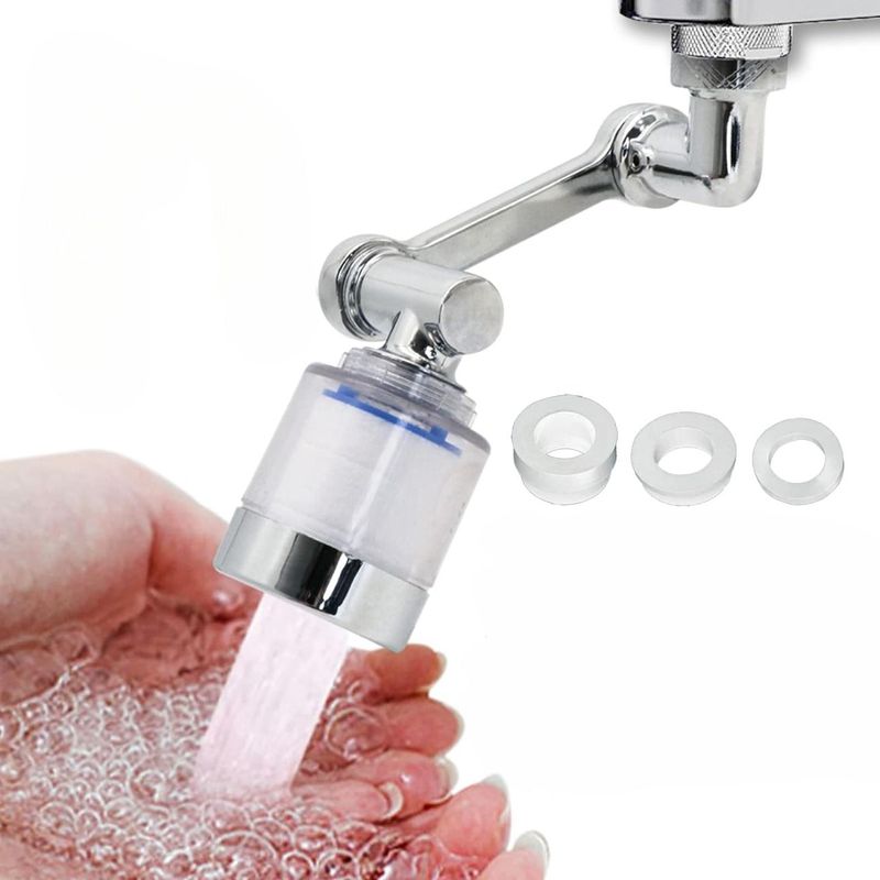 GENERICO - Adaptador Grifo Plástico Extensor con Filtro Purificador para Cocina