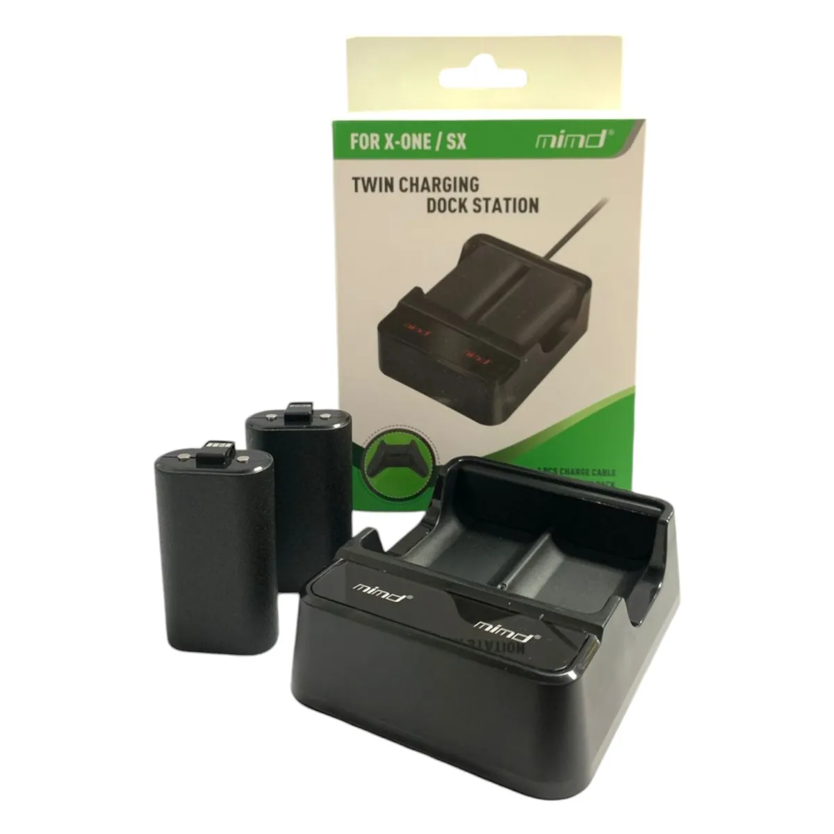 GENERICO - Paquete De Baterias Recargables + Base De Carga Para Control Xbox