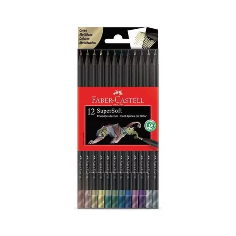 FABER CASTELL - Colores Supersoft X 12 Metalizado Faber Castell