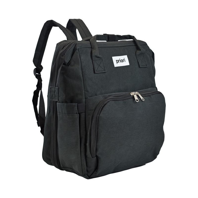 PRIORI - Pañalera Bebe Morral 3 en 1 PS 1001 Priori Negro