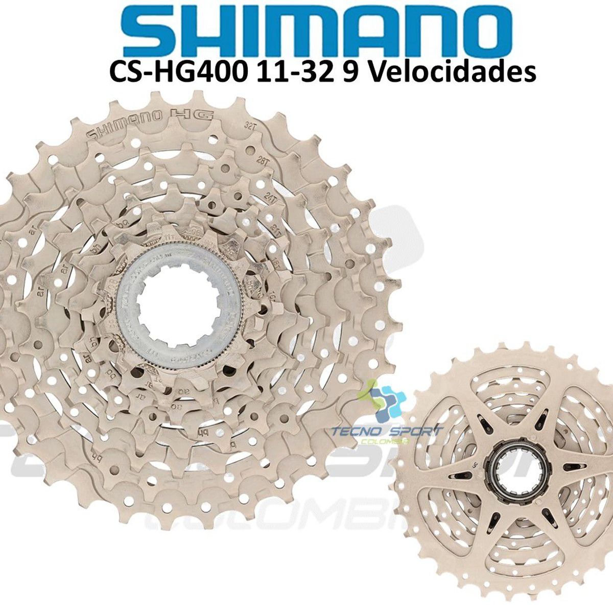 SHIMANO - Pacha Shimano Cassette Hg400 9 V 11-32 Montaña Y Ruta