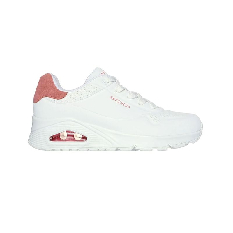 SKECHERS - Tenis Mujer Skechers Uno Pop Back - Blanco-Rosado