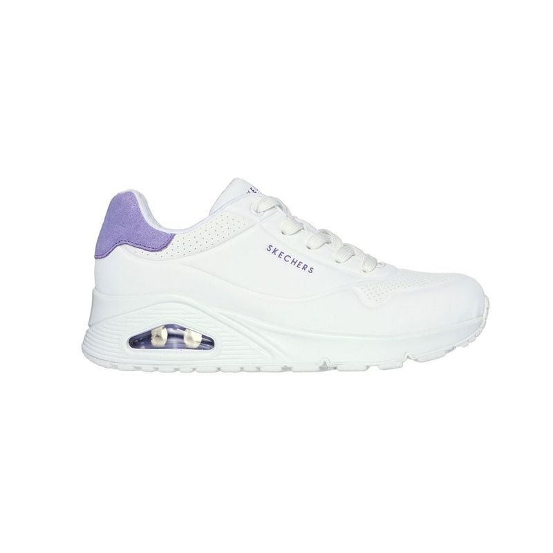 SKECHERS - Tenis Mujer Skechers Uno Pop Back - Blanco-Lila