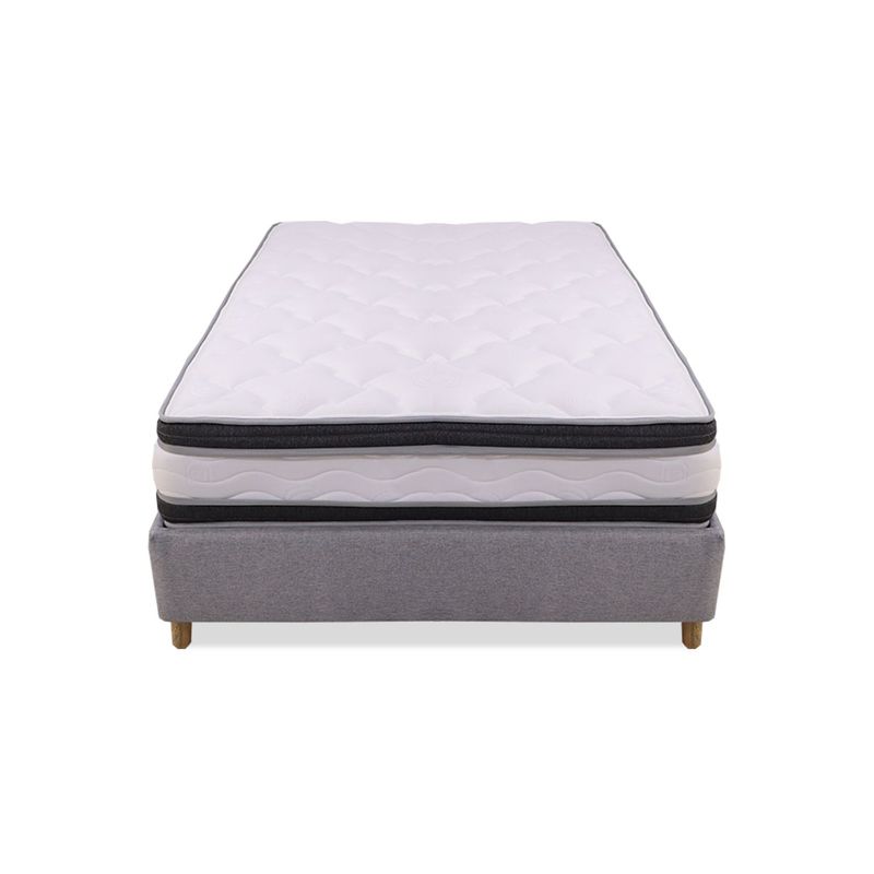 MUEBLES REM - Combo Base Cama + Colchón Blaser 140 Doble Intermedio