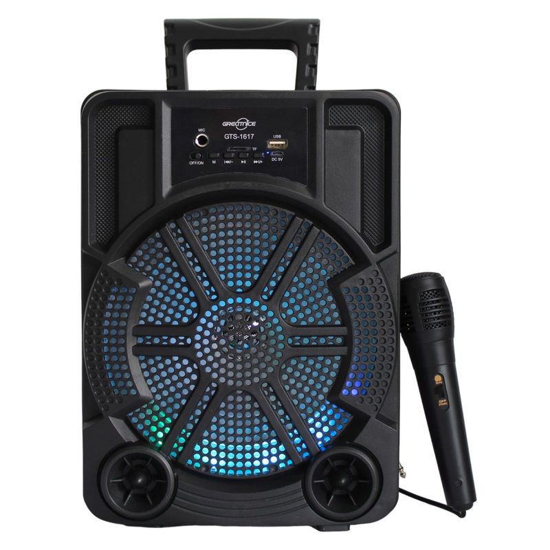 GENERICO - Altavoz Bluetooth Portatil con Luces LED y FM Radio