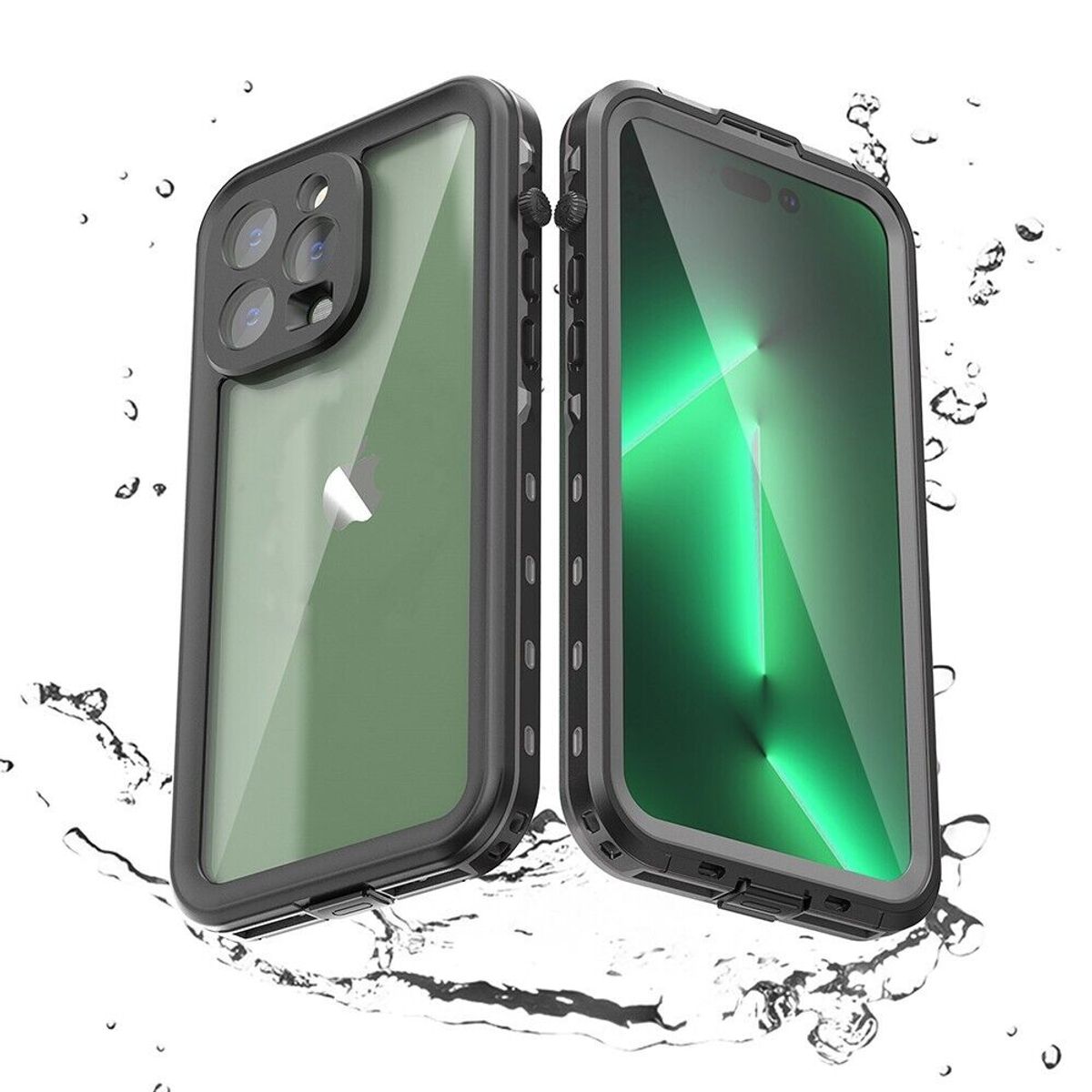 GENERICO - Estuche Sumergible Tipo Lifeproof Para iPhone 15 PRO - Transparente