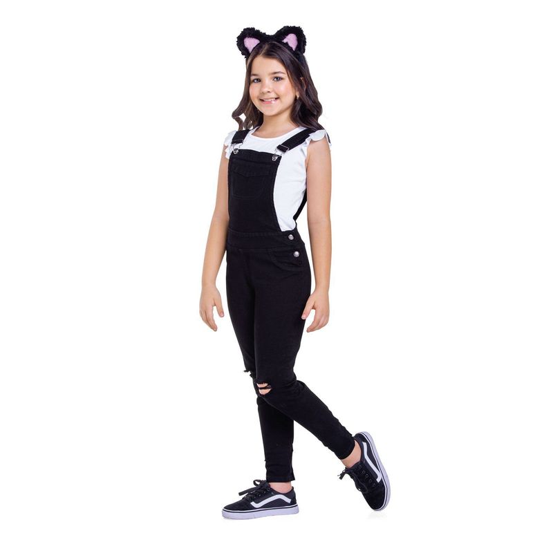 MARKETING PERSONAL - Overall Infantil Niñas Negro MP 40466