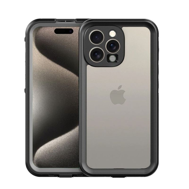 GENERICO - Estuche Sumergible Tipo Lifeproof Para iPhone 15 PRO MAX- Transparente