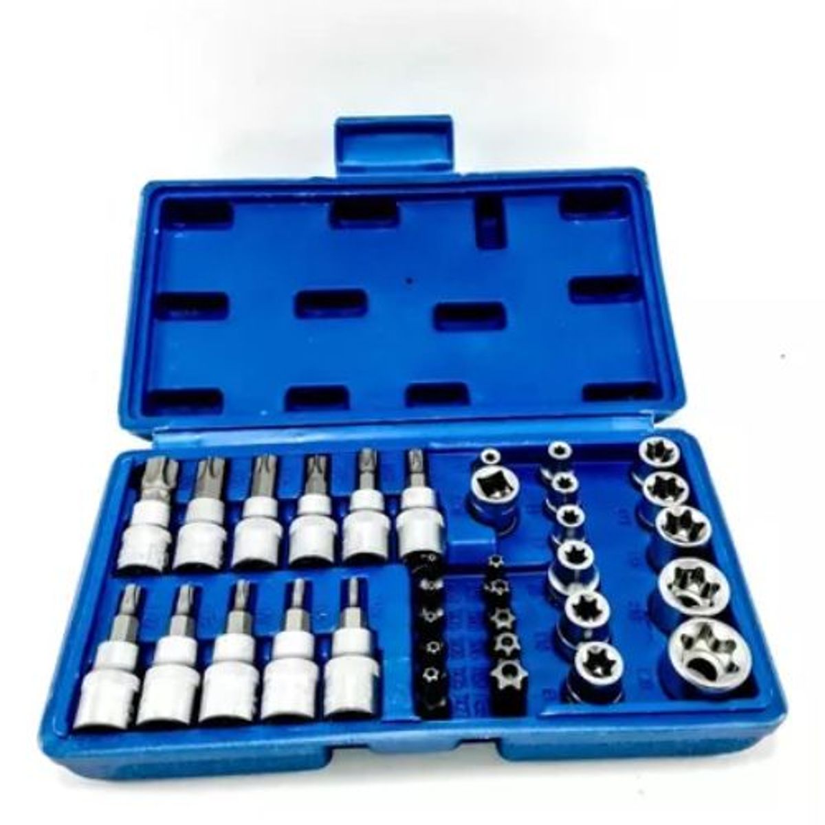 GENERICO - Juego De Copas Y Puntas Torx 30 Piezas