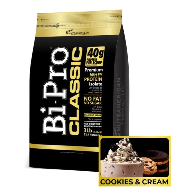 MEGAPLEX - Bipro Classic 3lbs Cookies & Cream Proteina limpia