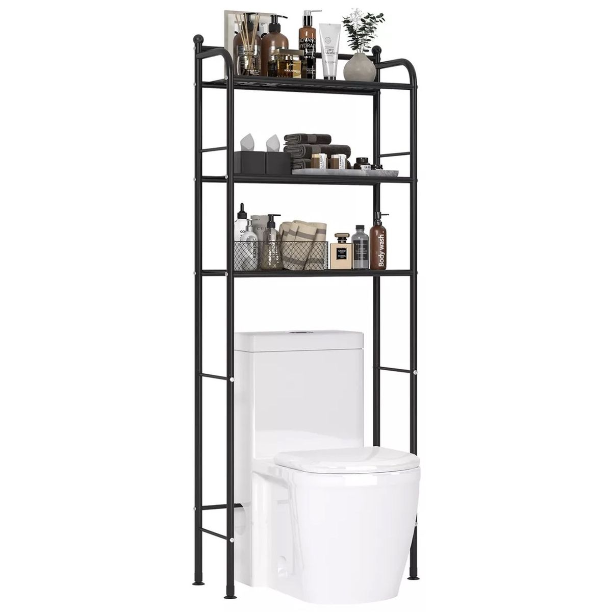 ONE PIXEL - Estante De Almacenamiento De Baño De Metal De 3 Niveles