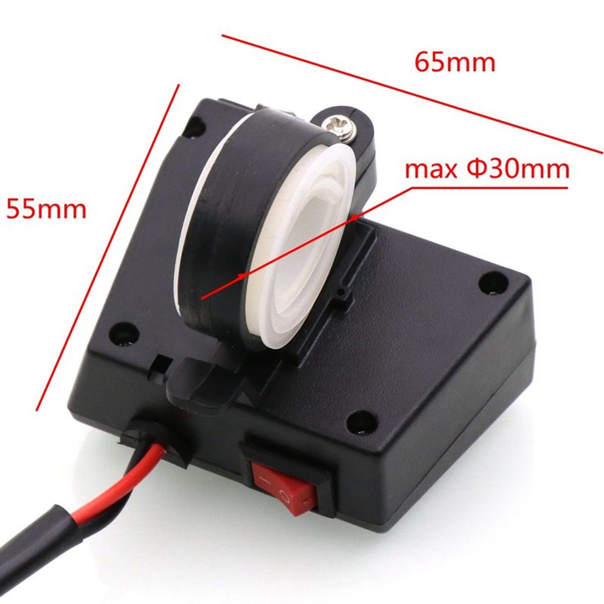 GENERICO - Cargador USB Doble Con Voltimetro