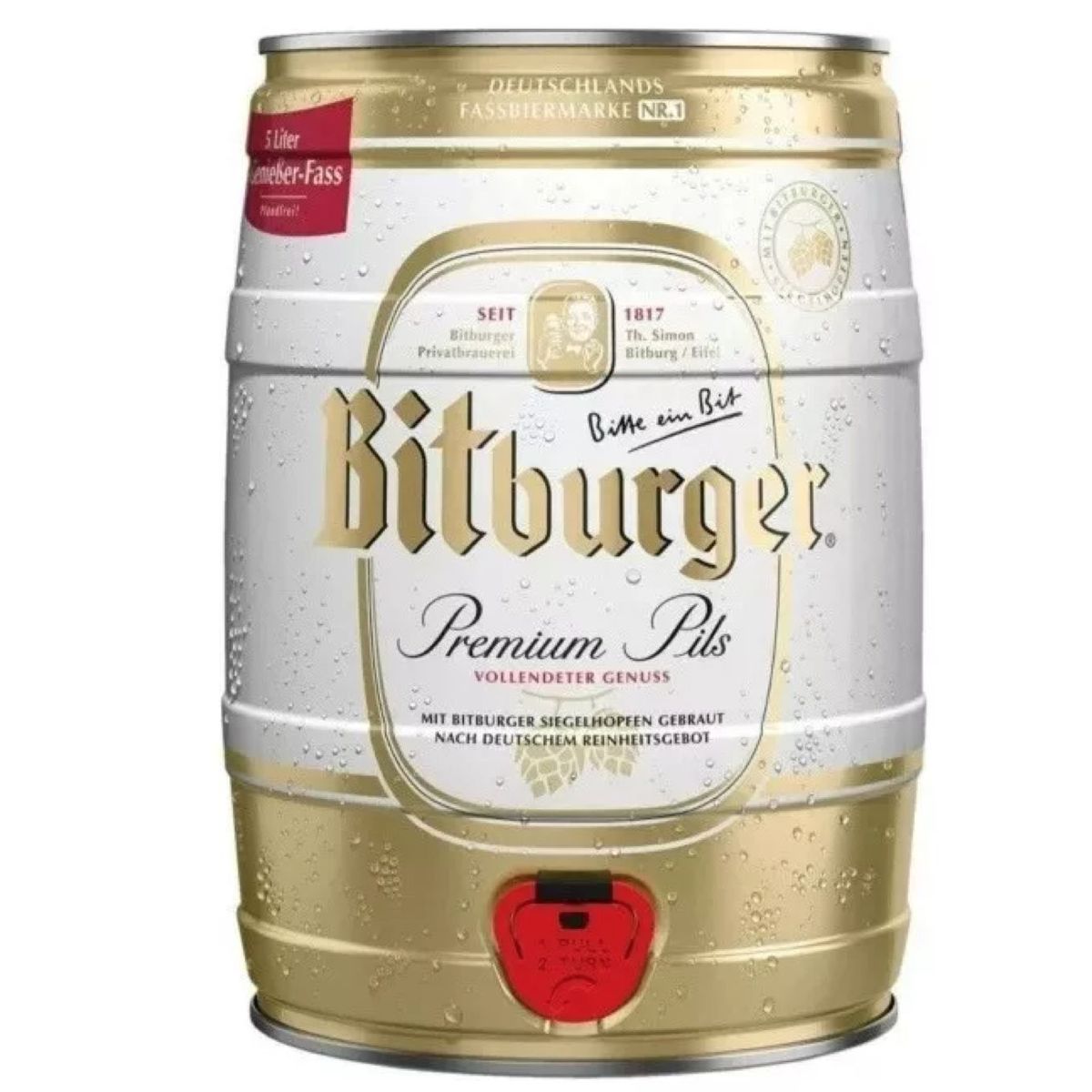 BITBURGER - Barril De Cerveza Bitburger 5000ml