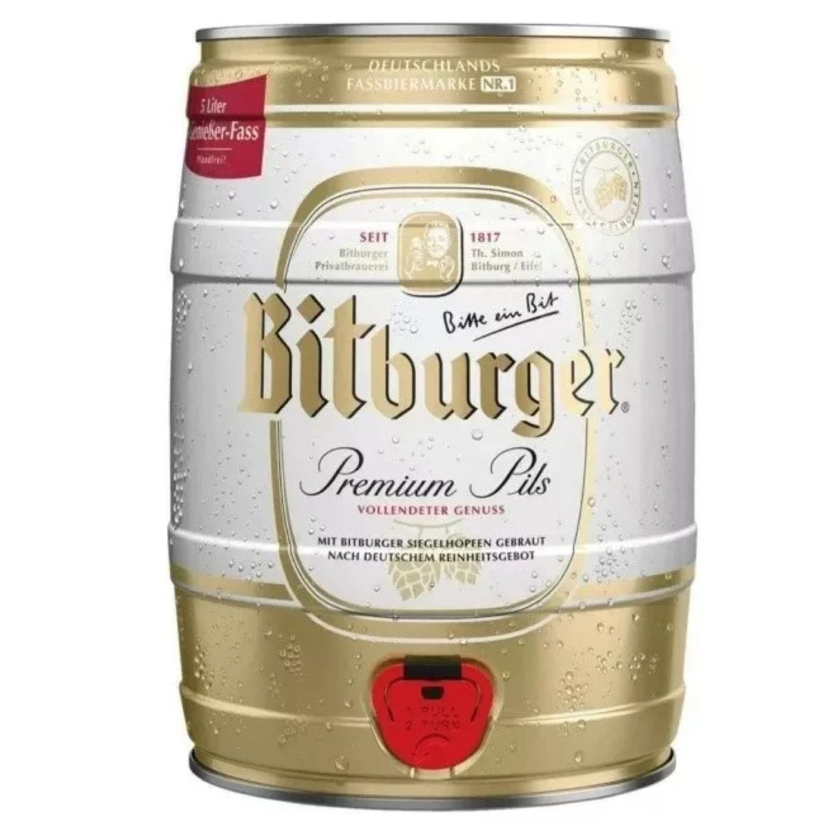 BITBURGER - Barril De Cerveza Bitburger 5000ml