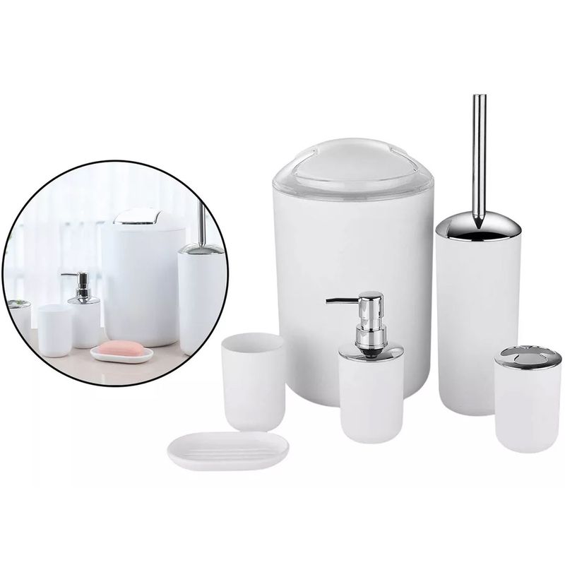ONE PIXEL - Kit Dispensador De Baño Elegantes Multifuncional Practicos X6