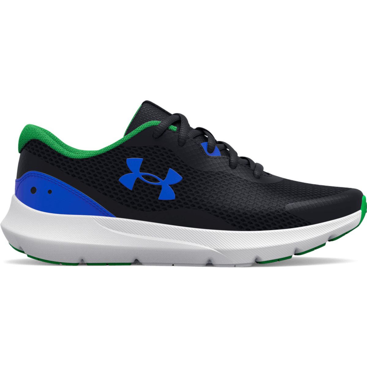 UNDER ARMOUR - Tenis UA BGS SURGE 3 Negro NIÑO 3024989-004-N11 UNDER ARMOUR