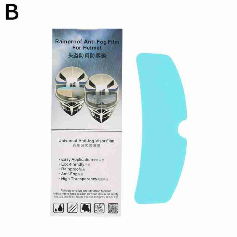PEL - Pelicula Sticker Anti Lluvia Para Visera Casco Moto Exterior