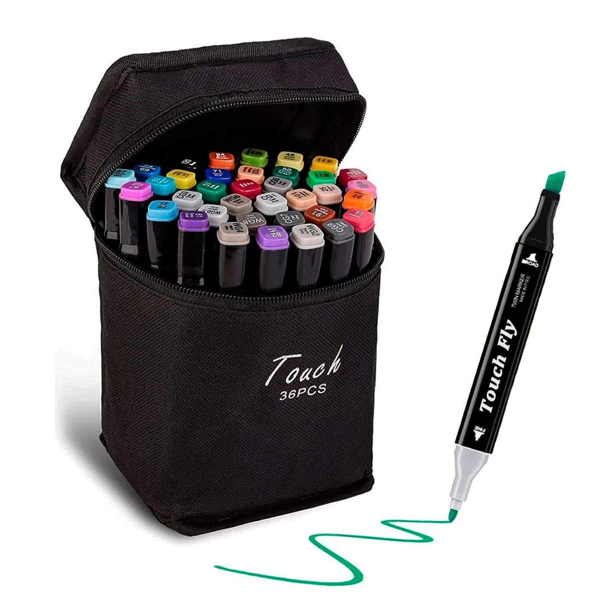 TOUCH - Marcadores X36 Colores Doble Punta Dibujos Base De Alcohol