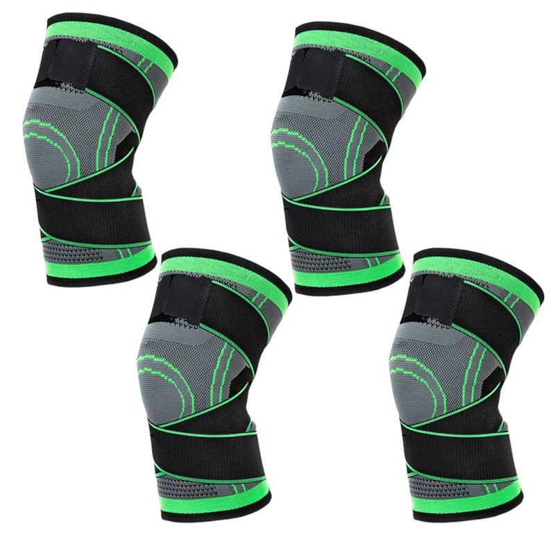 THE HOUSETRONICS - 4 Rodilleras De Compresion Deportiva Doble Ajuste