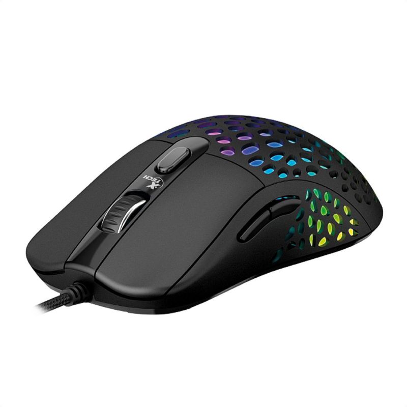 XTECH - Mouse Gamer Xtech XTM-910 Swarm, RGB / 6 Botones / 6400dpi
