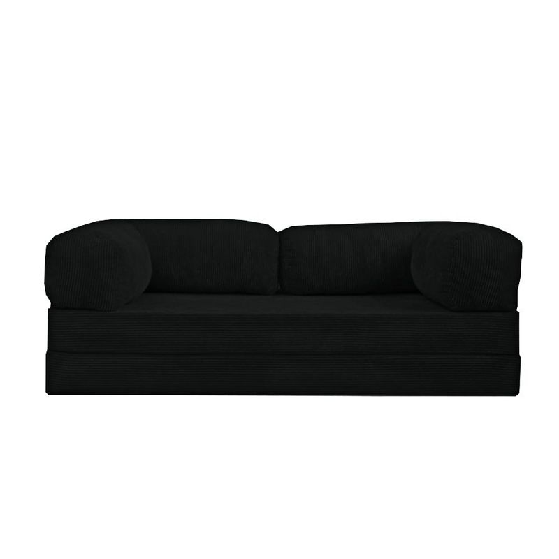 GENERICO - Sofa Teddy Abrazo de oso 170 x 80 Negro